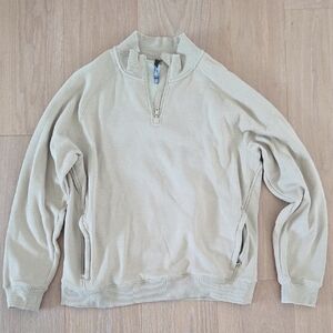 Fabletics Beige Quarter Zip